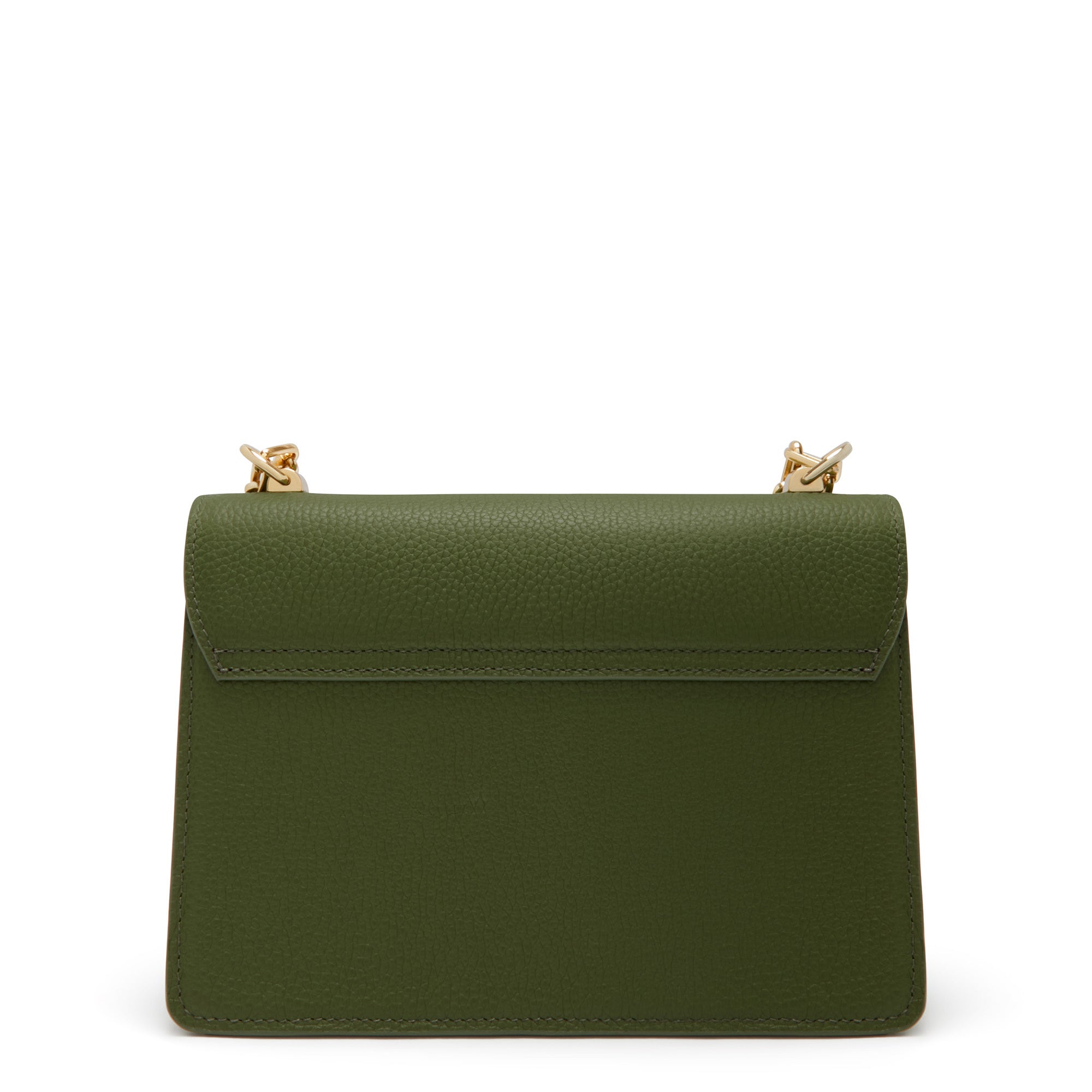 Femme Forte Valerie green calfskin leather shoulder bag