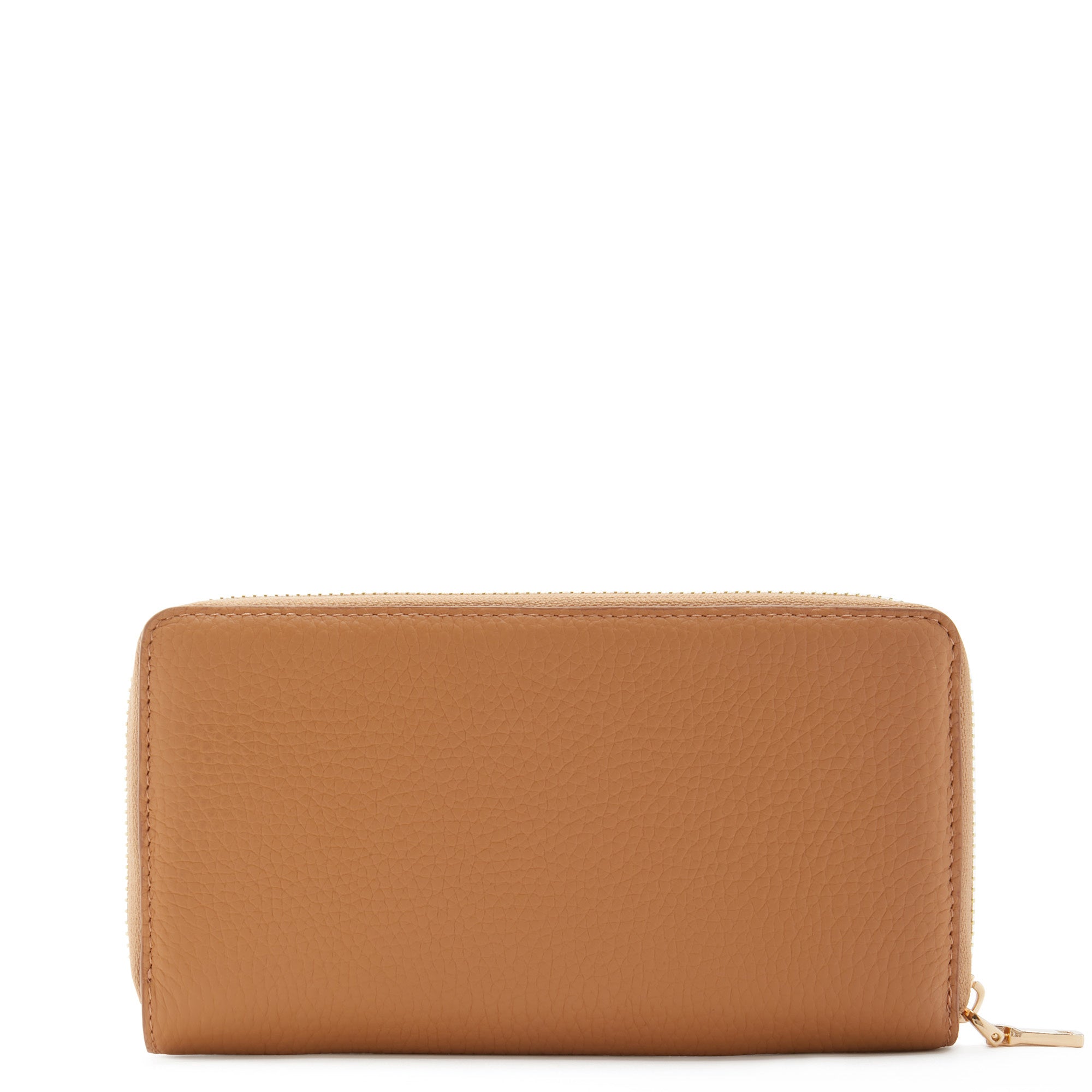 Cadeau d'Isabel camel calfskin leather handbag and wallet set