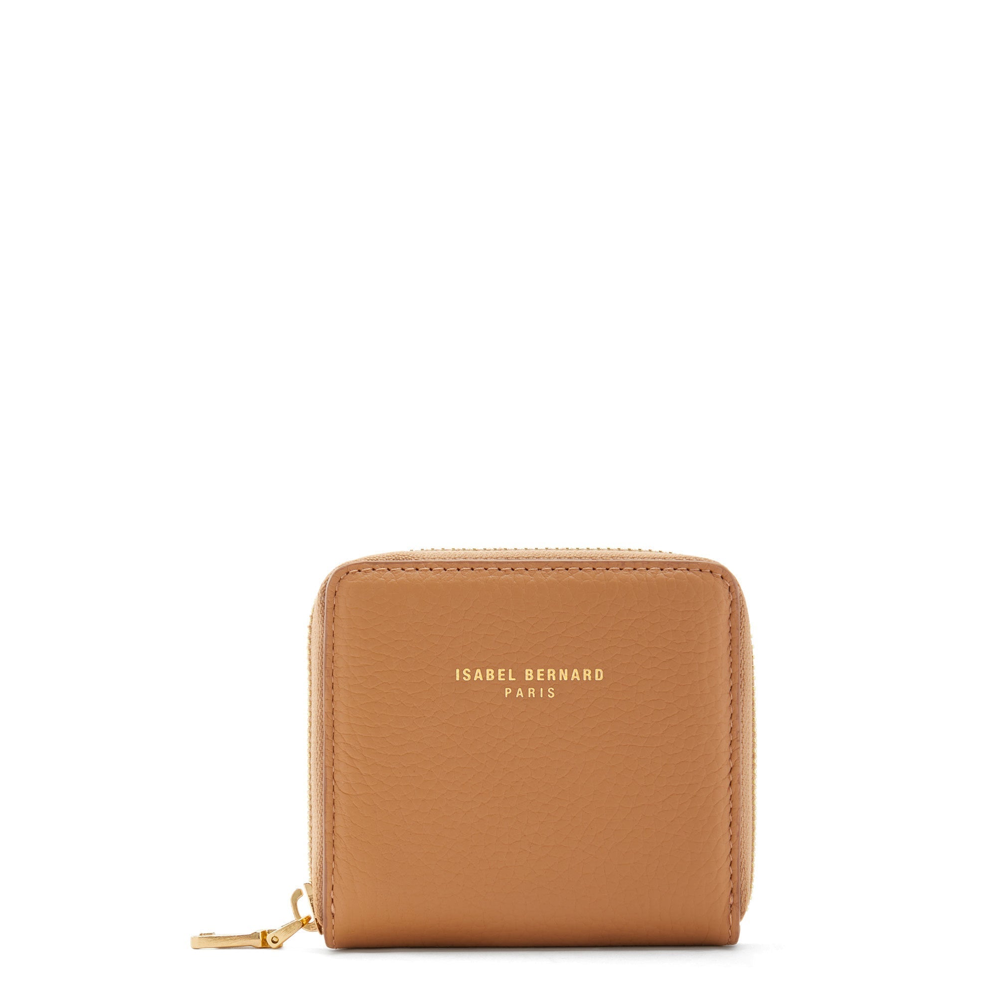 Cadeau d'Isabel camel calfskin leather shopper and wallet set