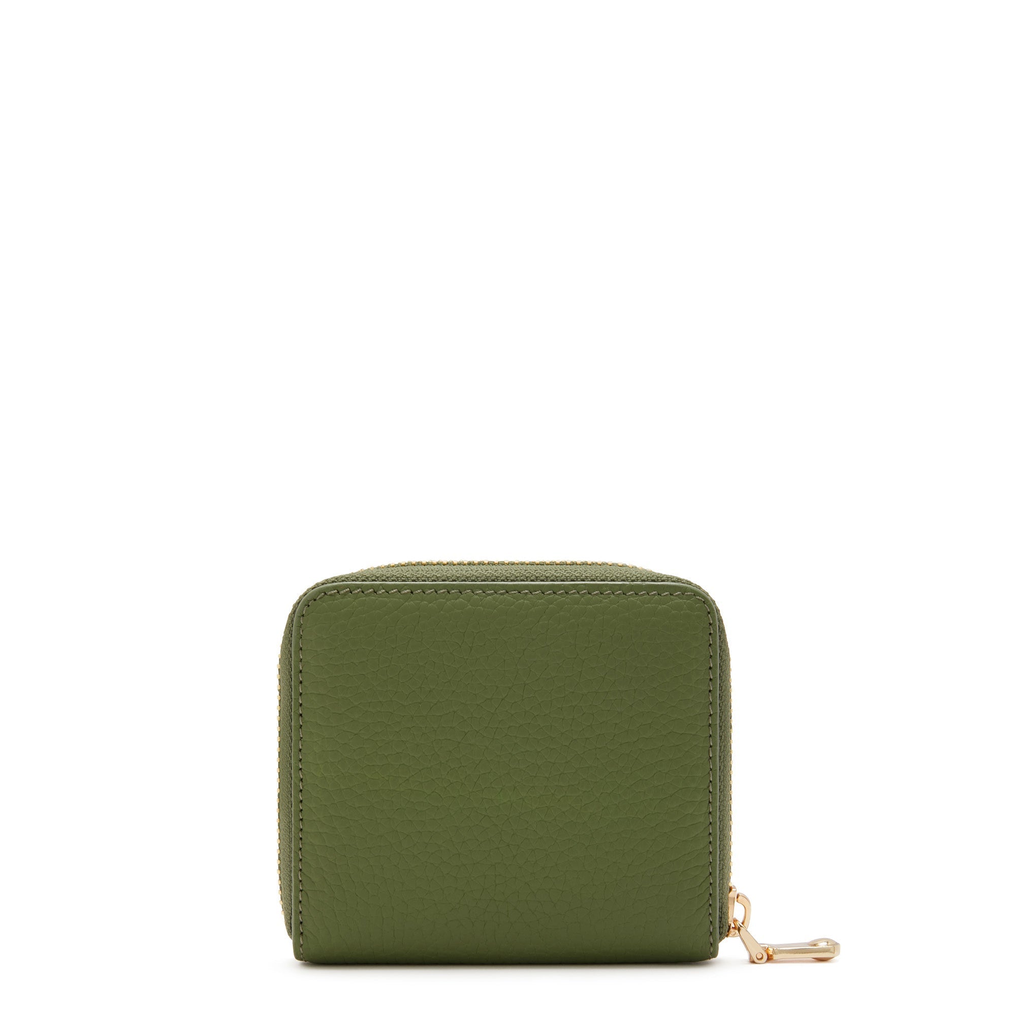 Cadeau d'Isabel green calfskin leather handbag and wallet set