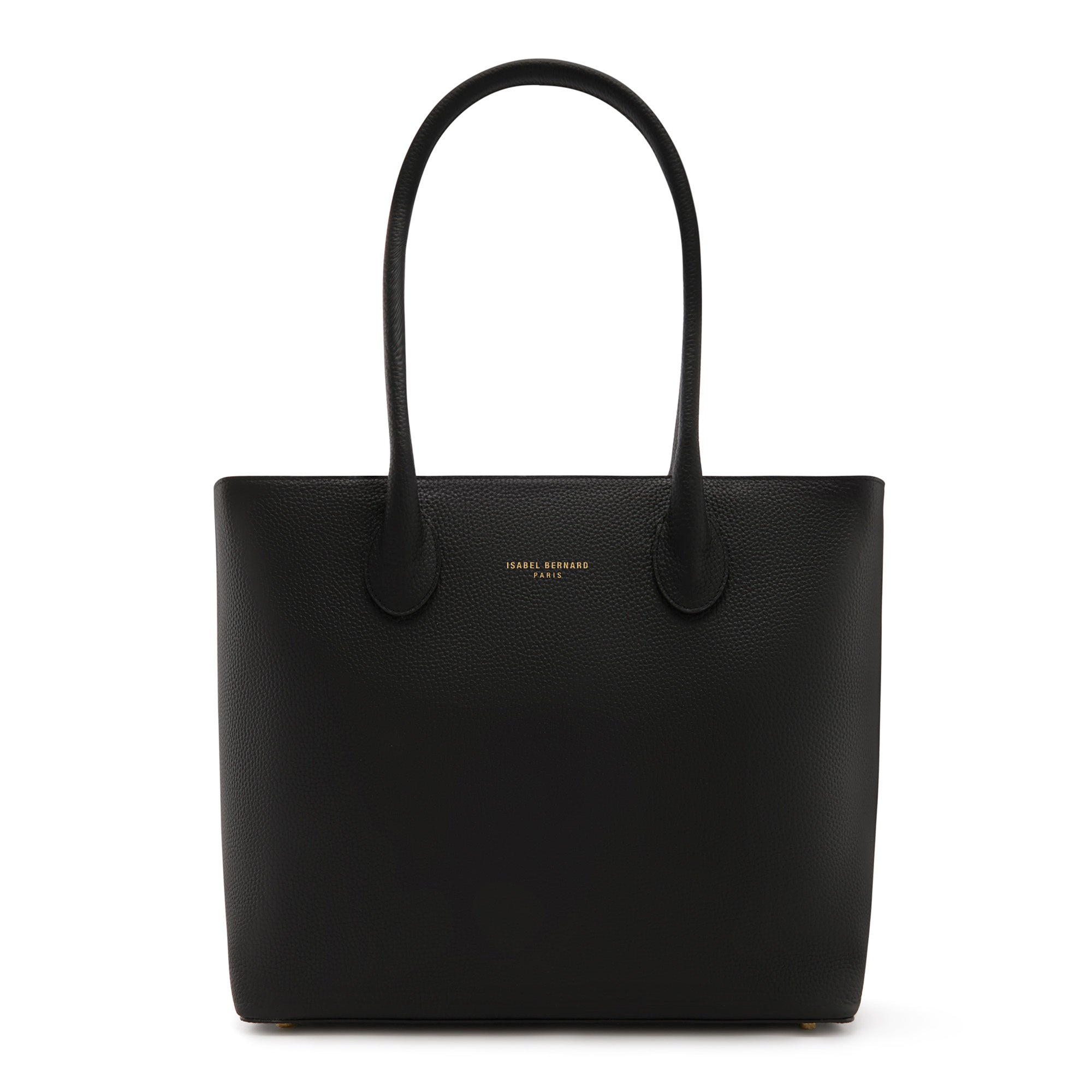 Cadeau d'Isabel black calfskin leather shopper and wallet set