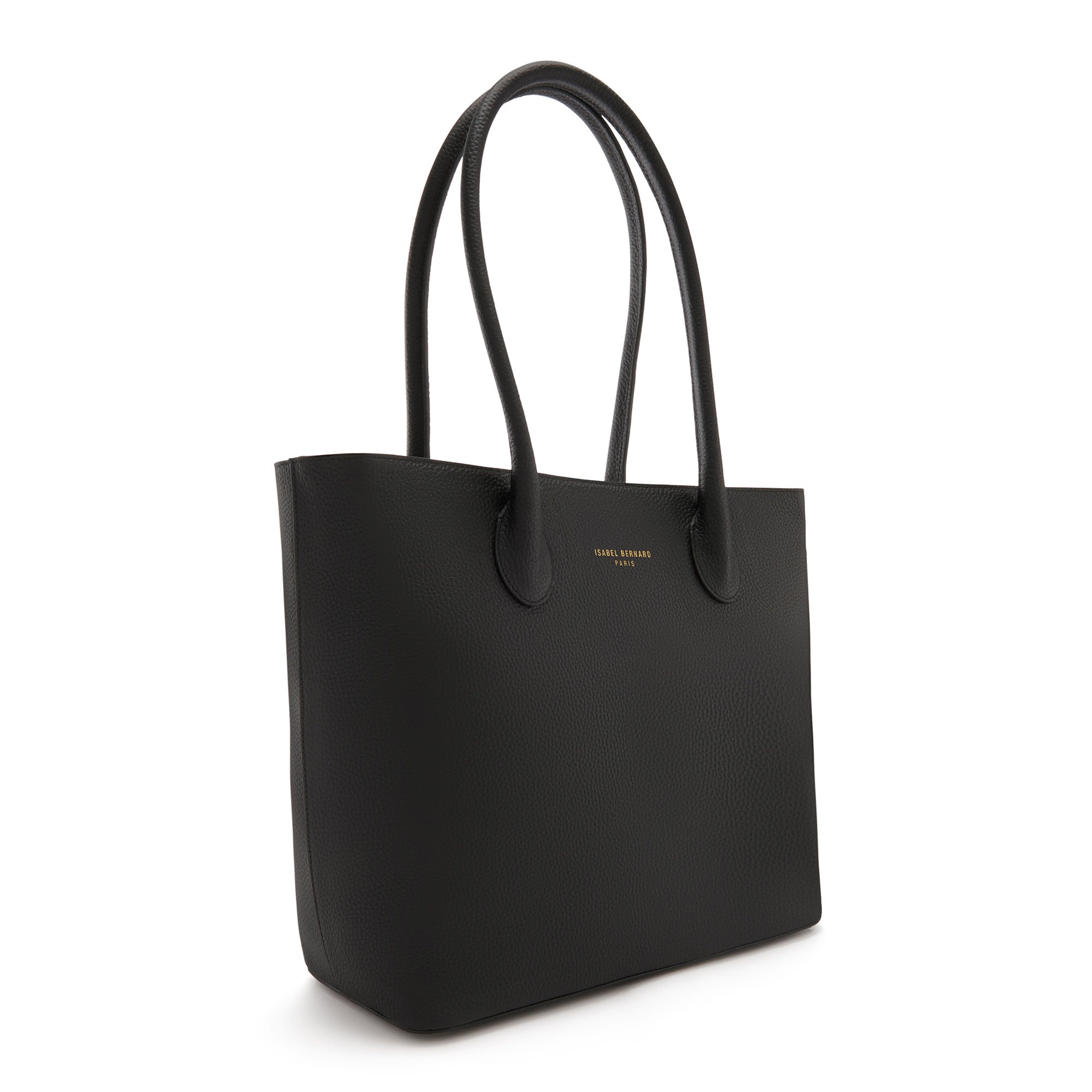 Cadeau d'Isabel black calfskin leather shopper and wallet set