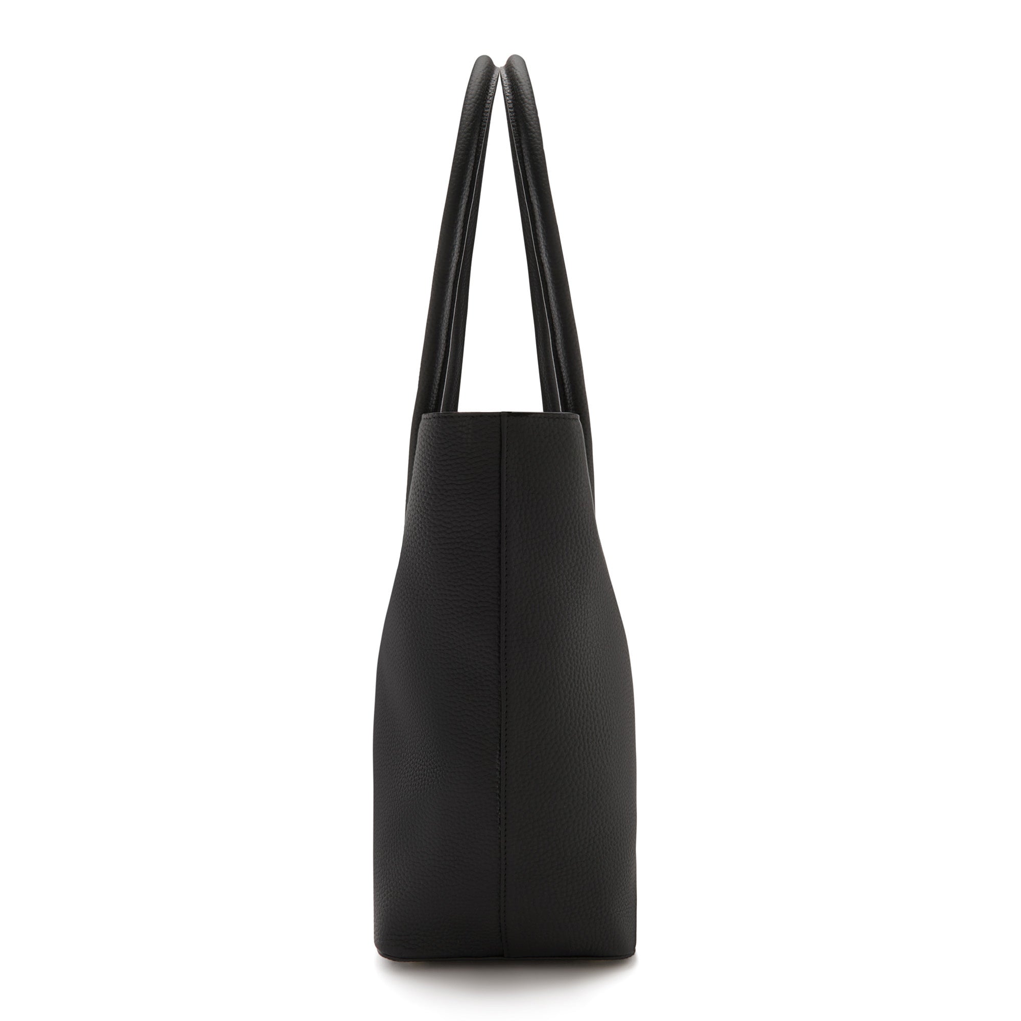 Cadeau d'Isabel black calfskin leather shopper and wallet set