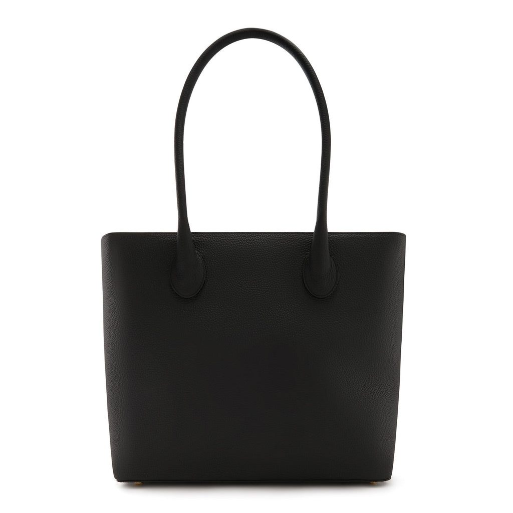 Cadeau d'Isabel black calfskin leather shopper and wallet set