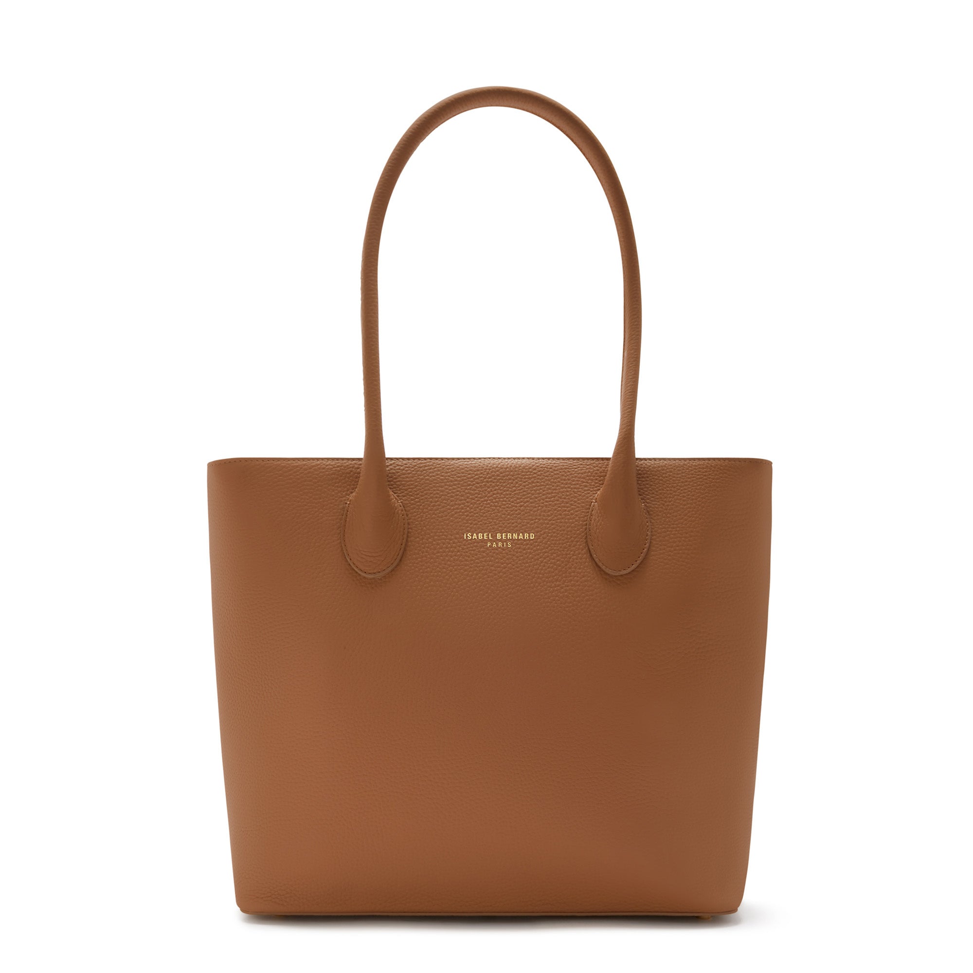 Cadeau d'Isabel camel calfskin leather shopper and wallet set