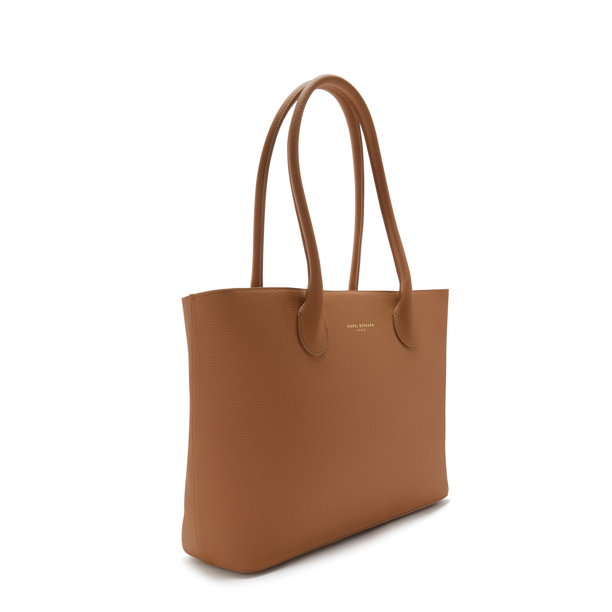 Cadeau d'Isabel camel calfskin leather shopper and wallet set