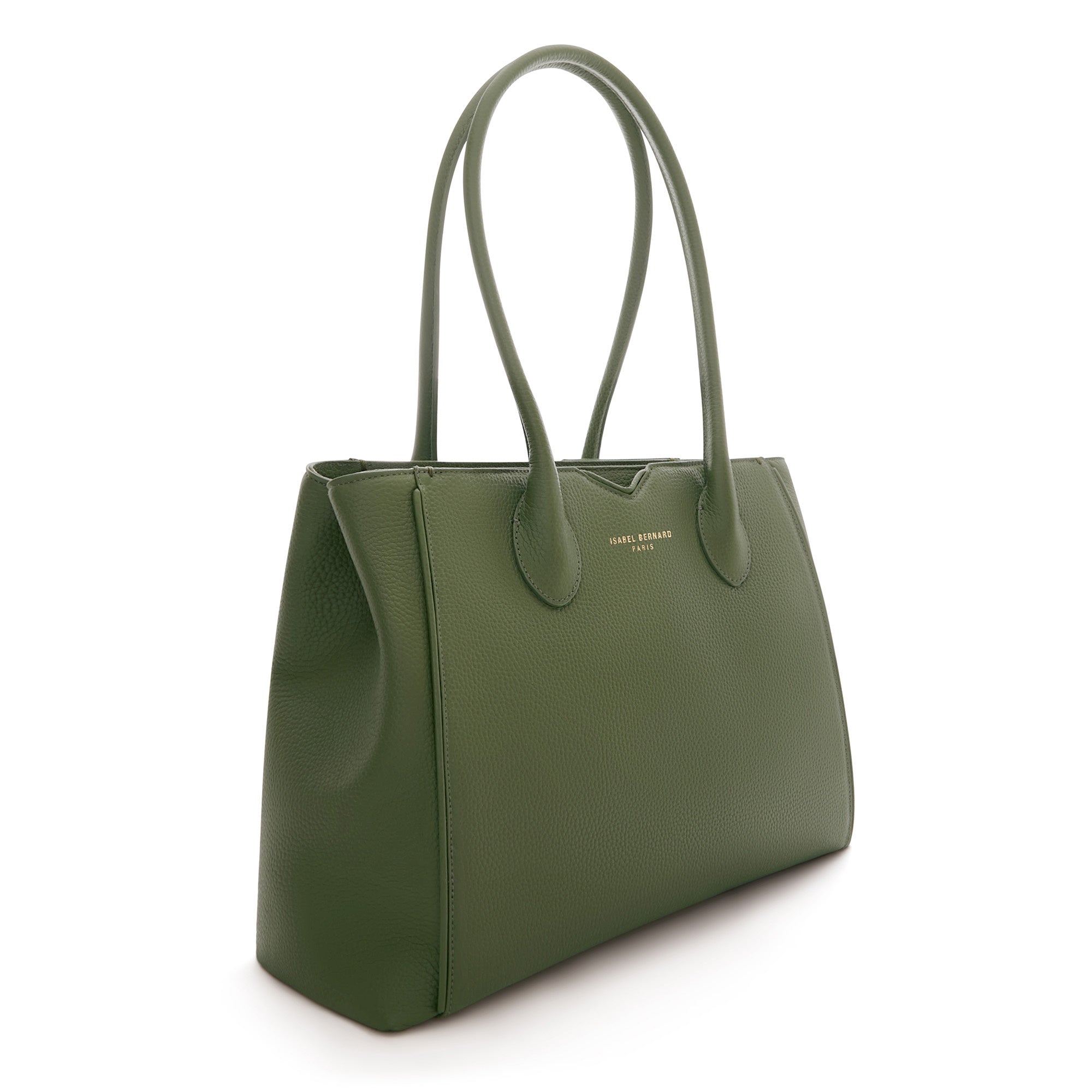 Honoré Cloe green calfskin leather handbag