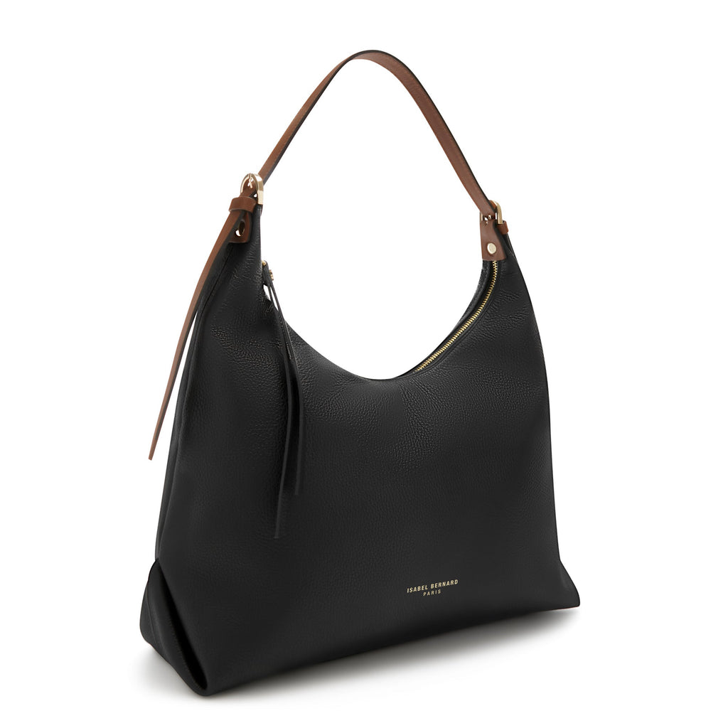 Honoré Muriel black calfskin leather shoulder bag