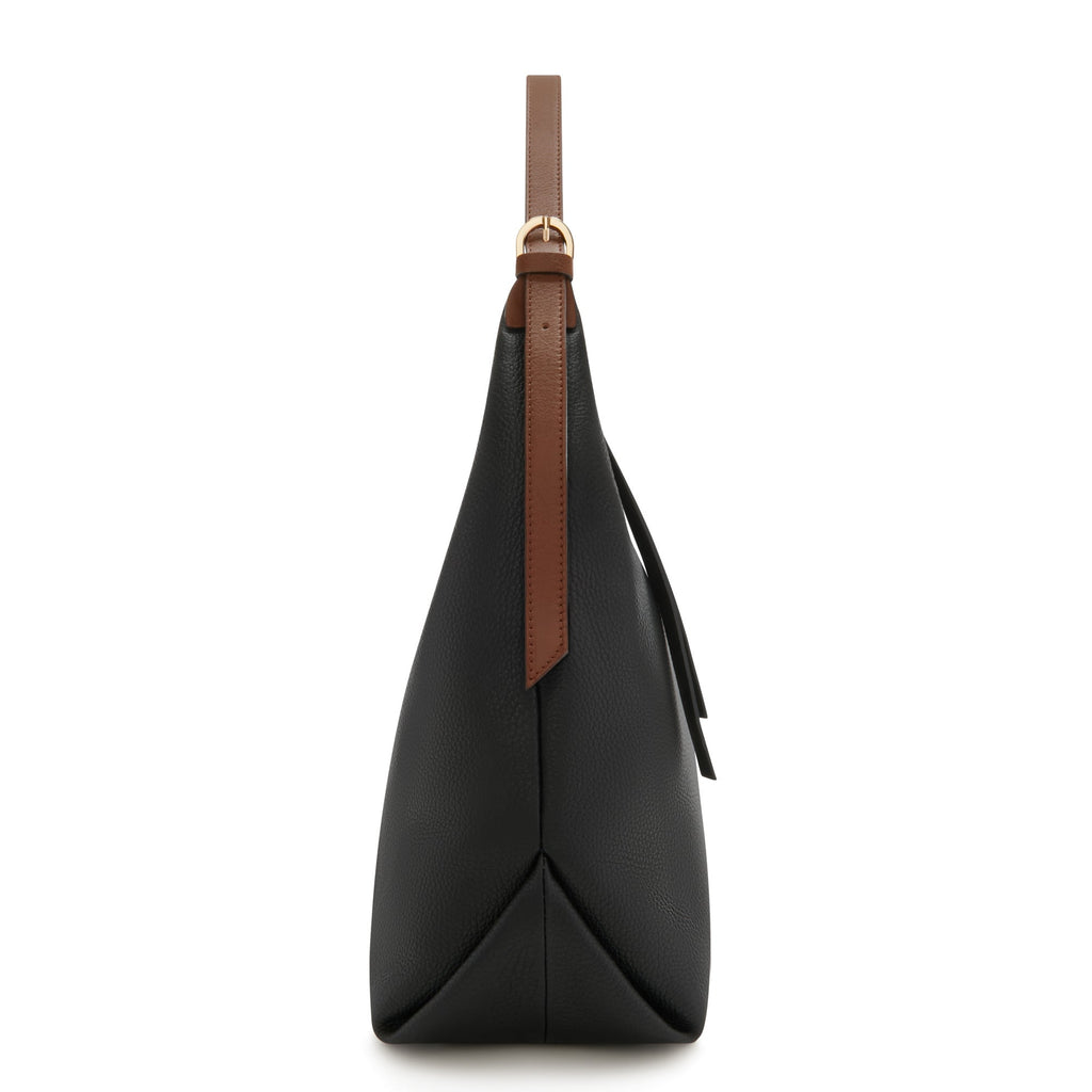 Honoré Muriel black calfskin leather shoulder bag