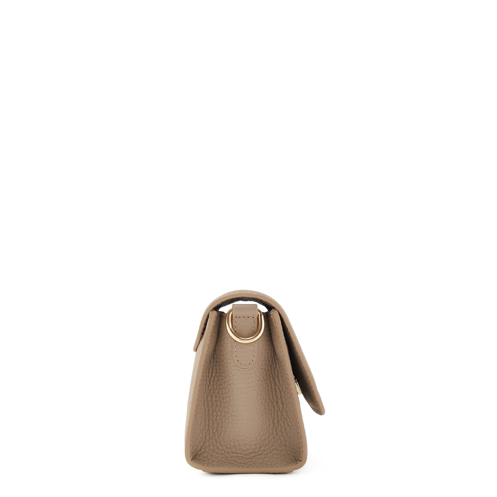 Femme Forte Kim taupe calfskin leather crossbody bag