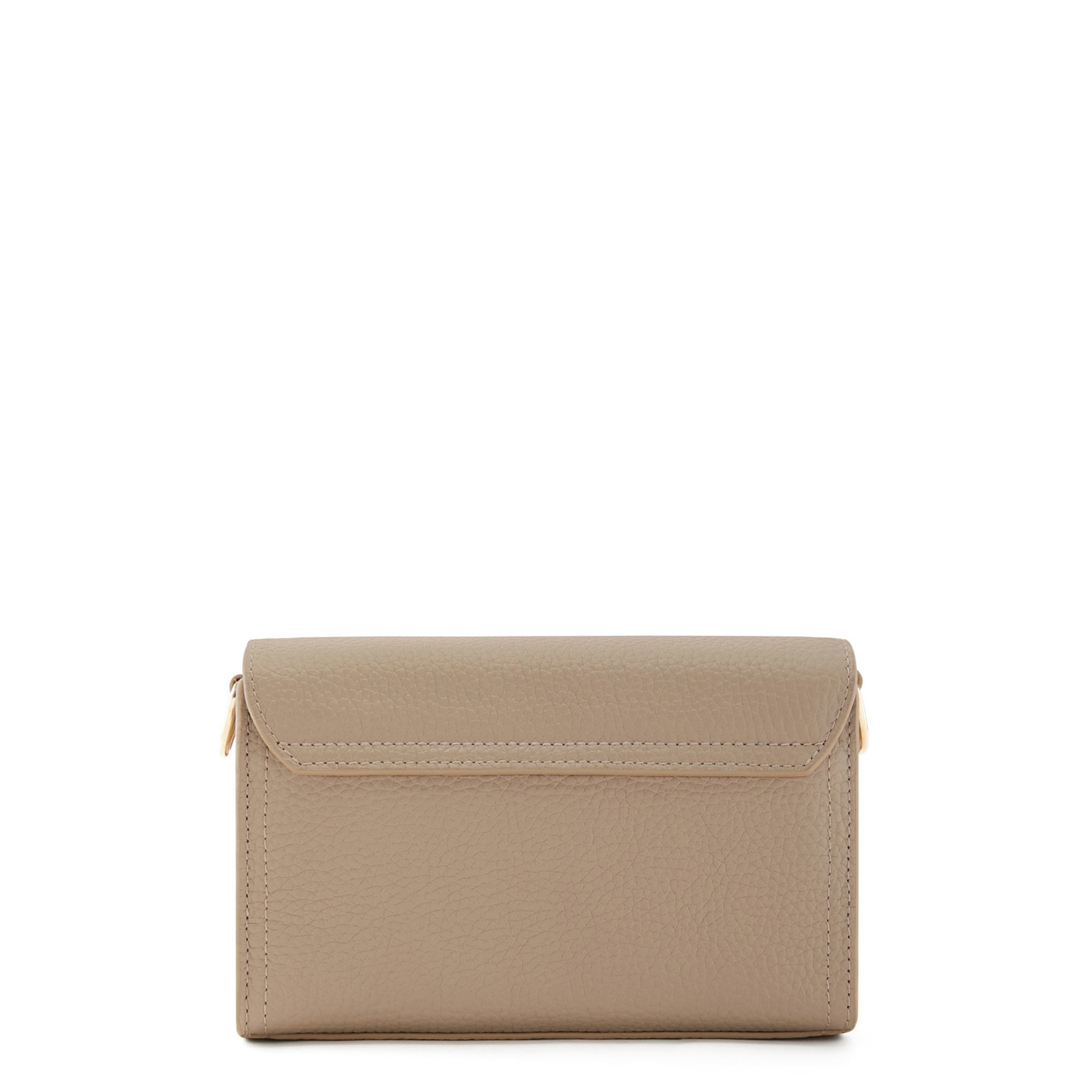 Femme Forte Kim taupe calfskin leather crossbody bag