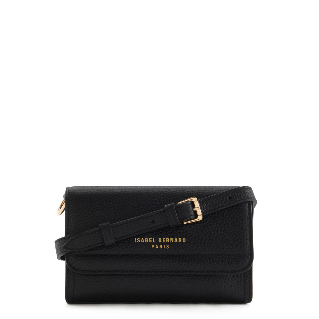 Femme Forte Kim black calfskin leather crossbody bag