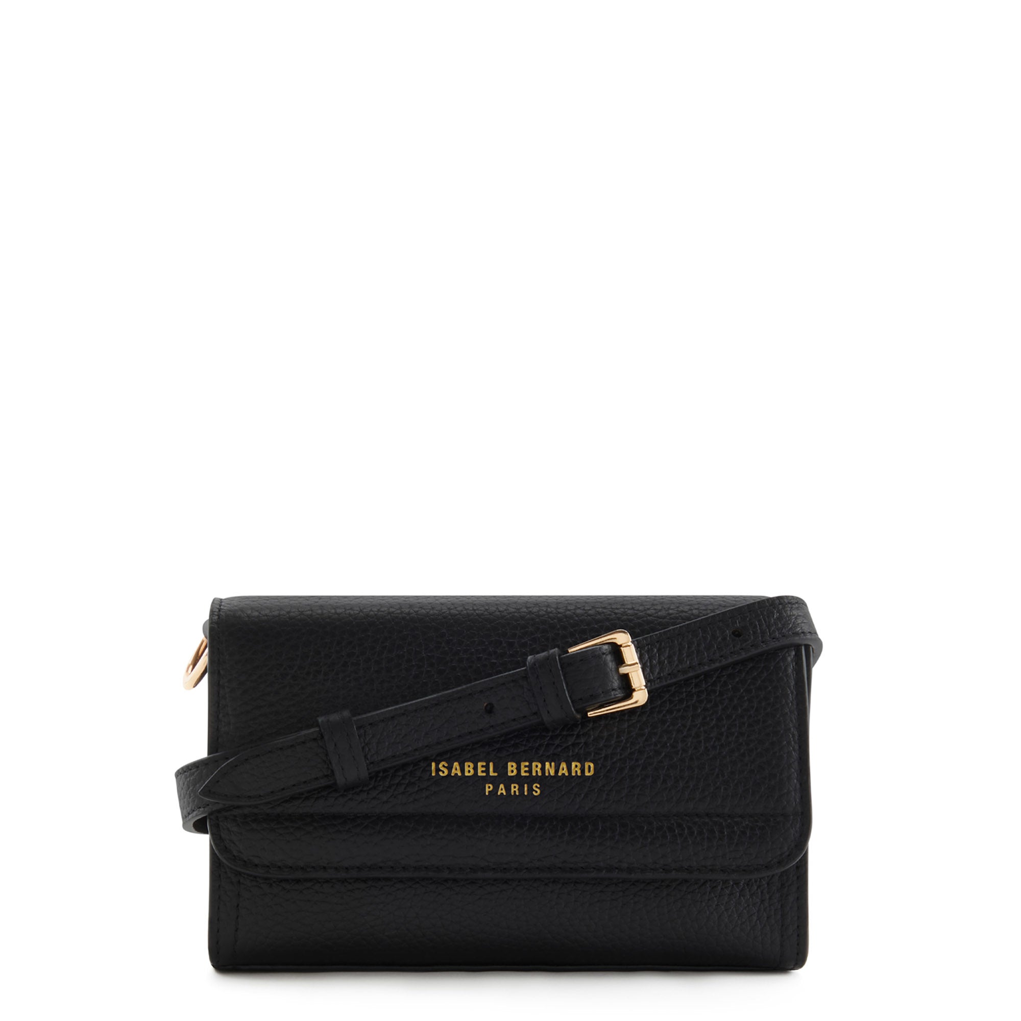 Femme Forte Kim black calfskin leather crossbody bag