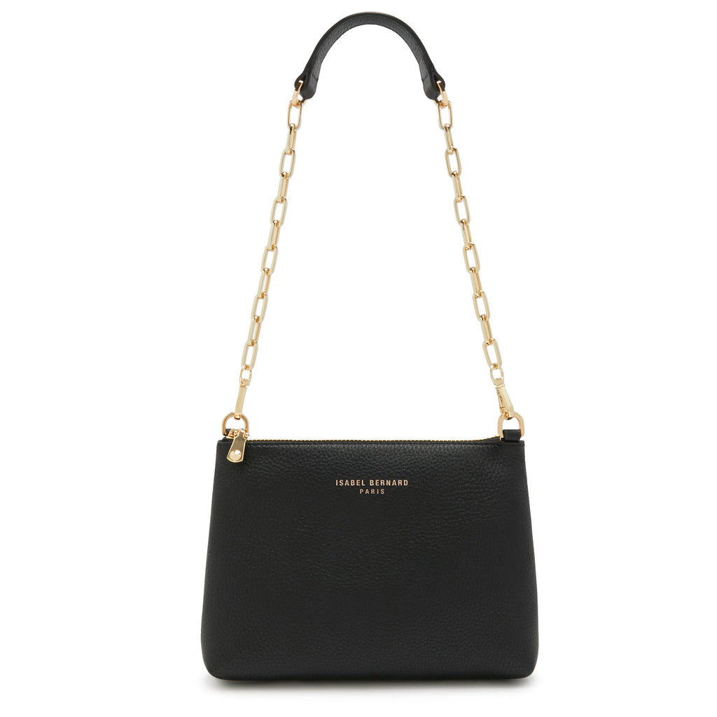 Honoré Misra black calfskin leather shoulder bag