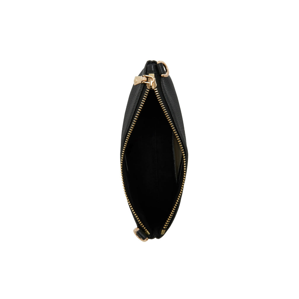 Honoré Misra black calfskin leather shoulder bag