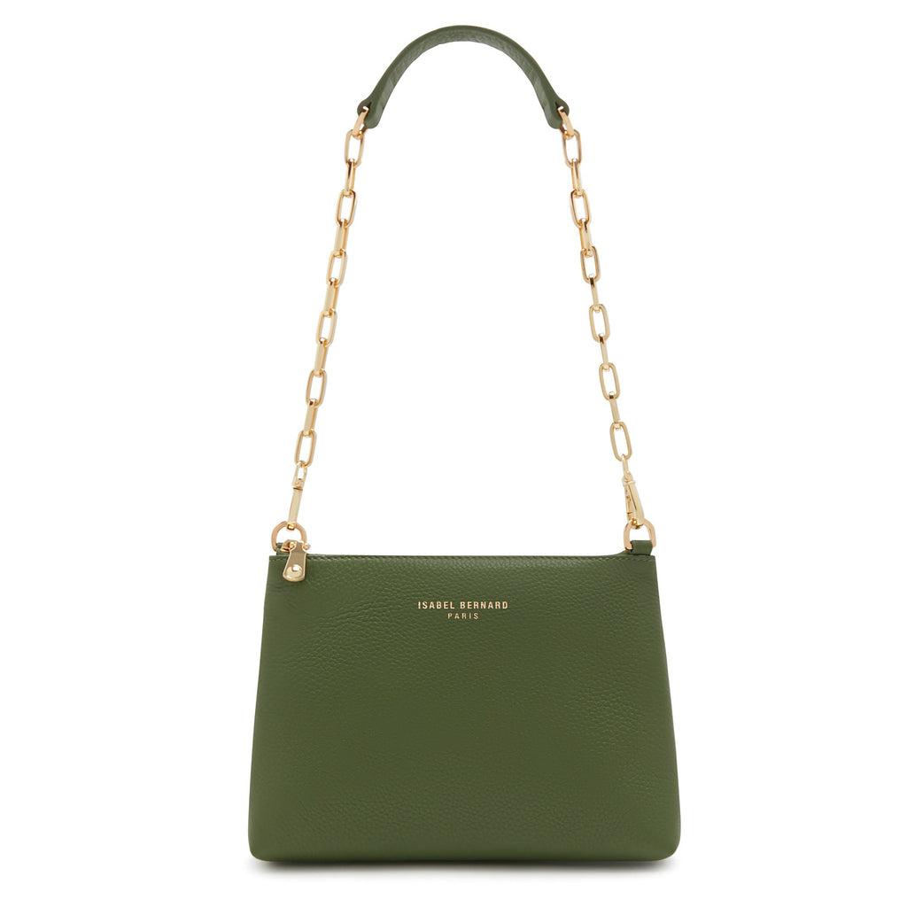 Honoré Misra green calfskin leather shoulder bag