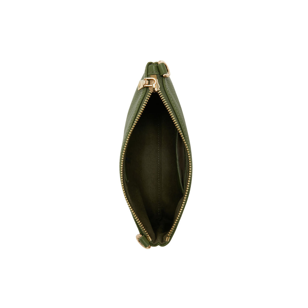 Honoré Misra green calfskin leather shoulder bag