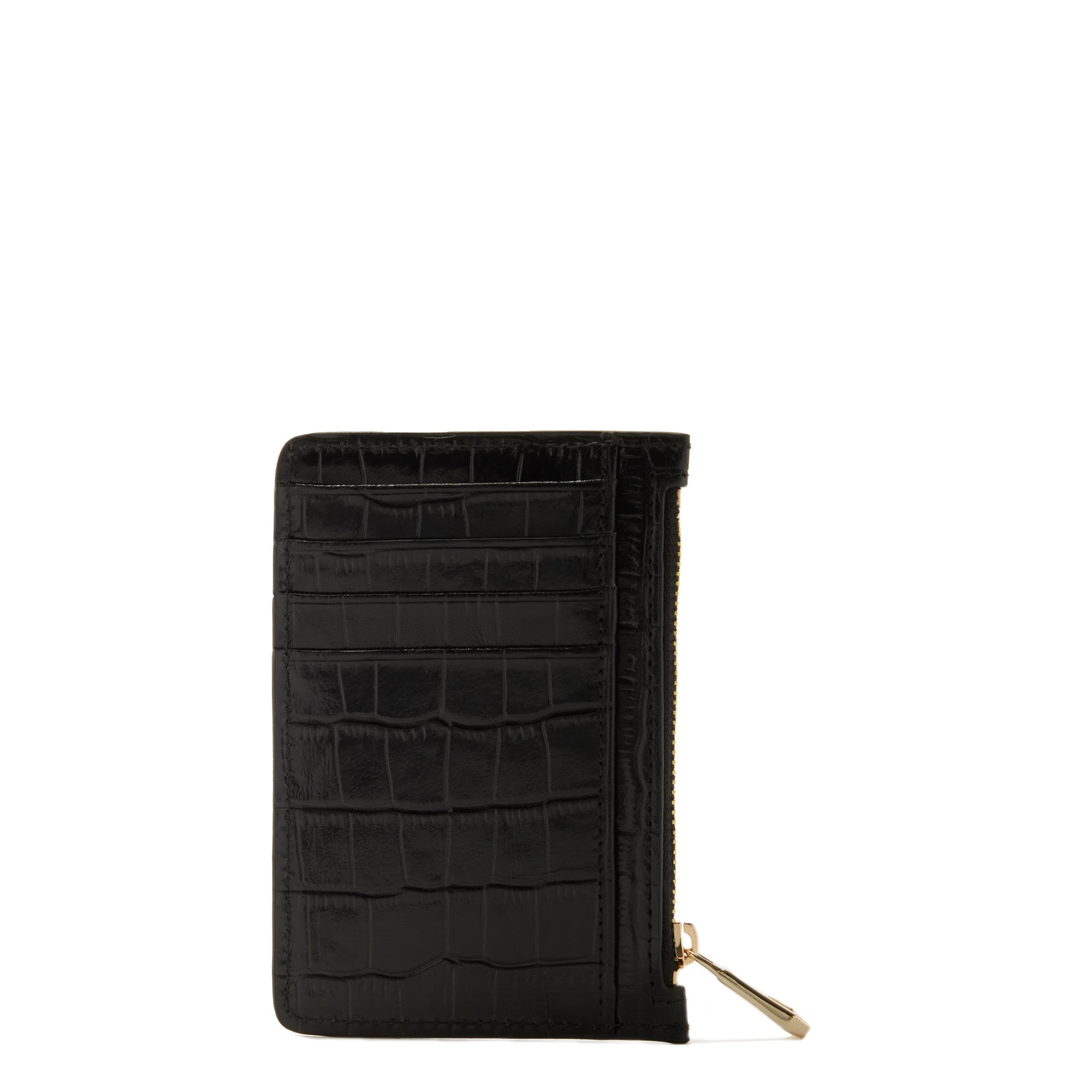 Cadeau d'Isabel croco black calfskin leather shopper & cardholder set