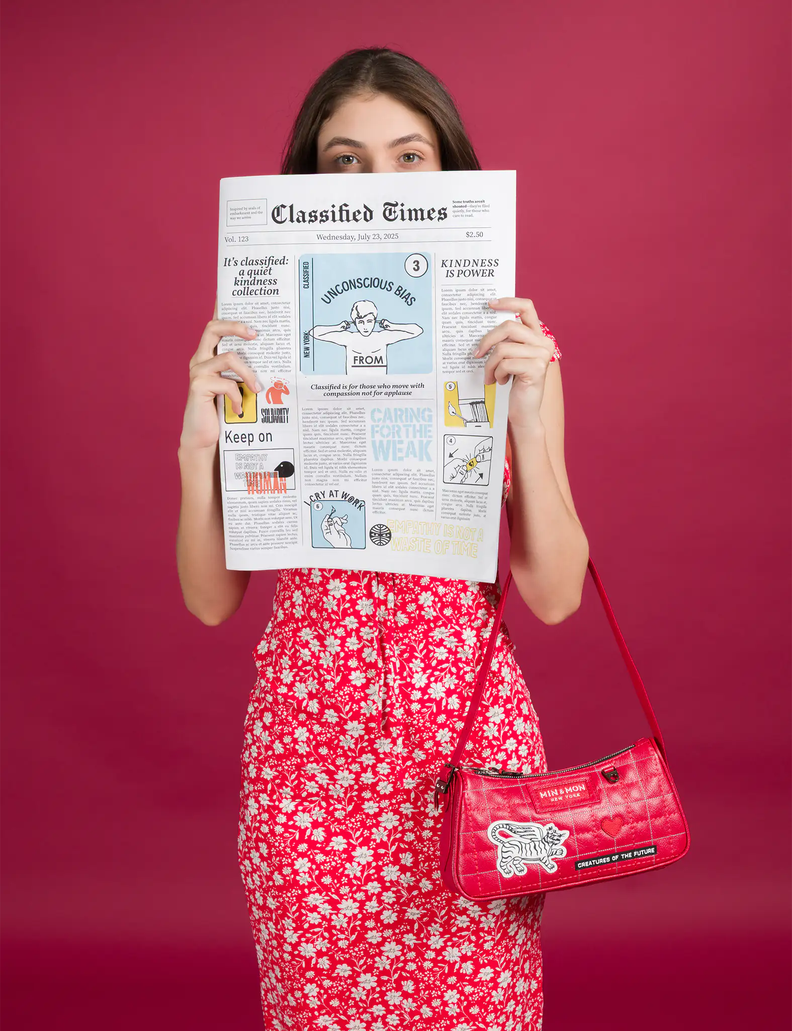 Lucas Hobo Mini Jester Red Handbag - Lovestitch Design 
