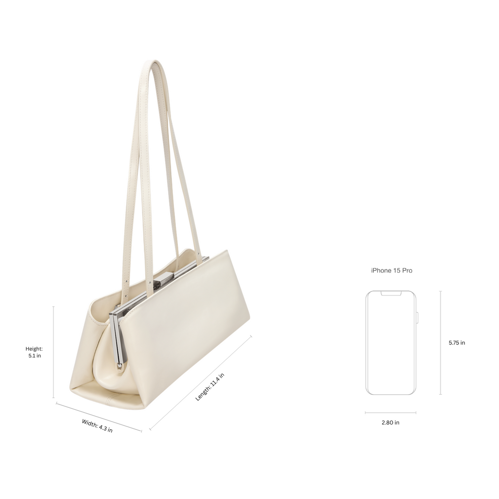 Silver Ivory Éclair Bag