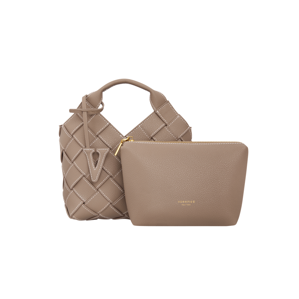 Etoupe Woven Basket Bag